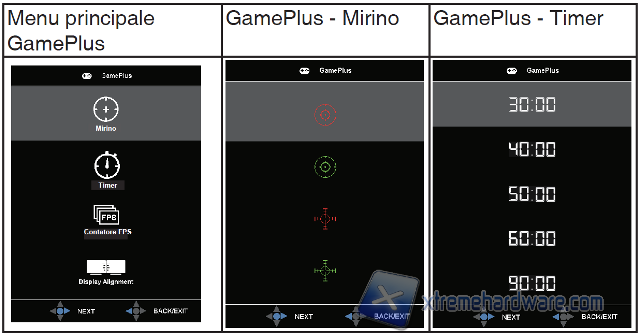 GamePlus menù